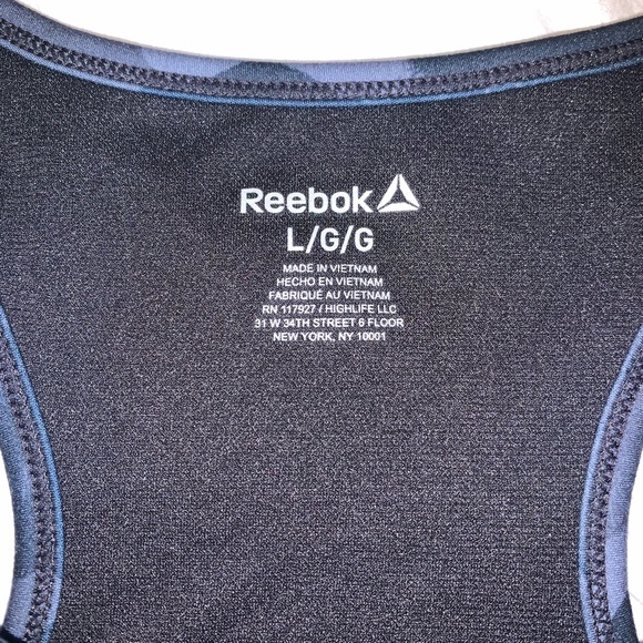 NWT Reebok Black Camo Sports Bra - Picture 6 of 14